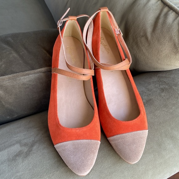 Anthropologie Seychelles Just The Beginning Colorblock Flats Women's Size 10 - Picture 10 of 11
